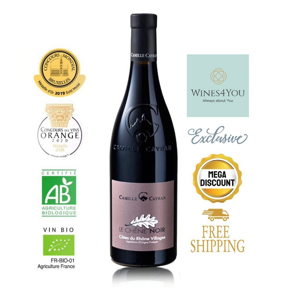 Camille Cayran Le Chene Noir Cotes du Rhone Villages Rouge France Red Wine